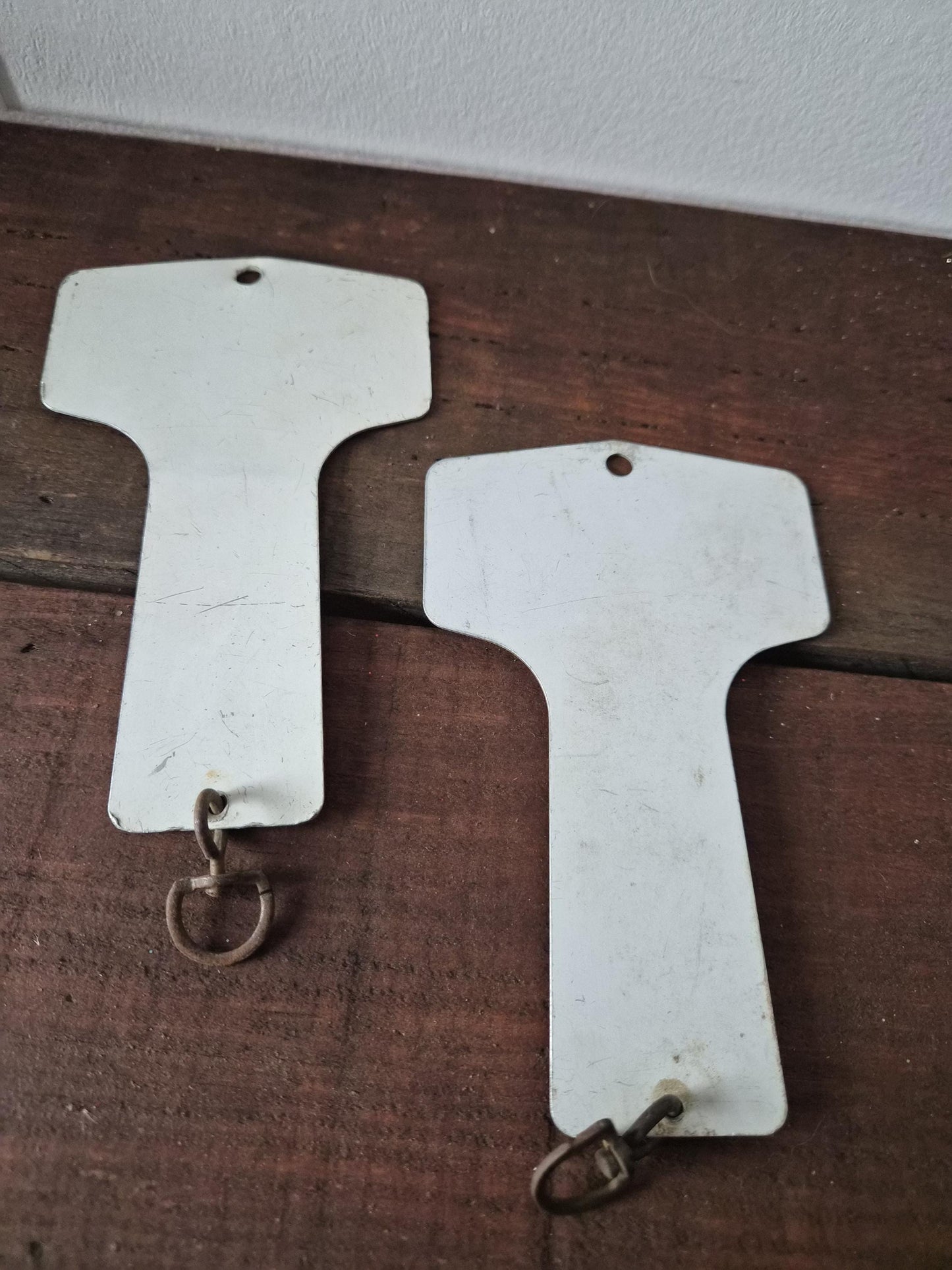 Original Texaco Restroom Signage with Key Tags