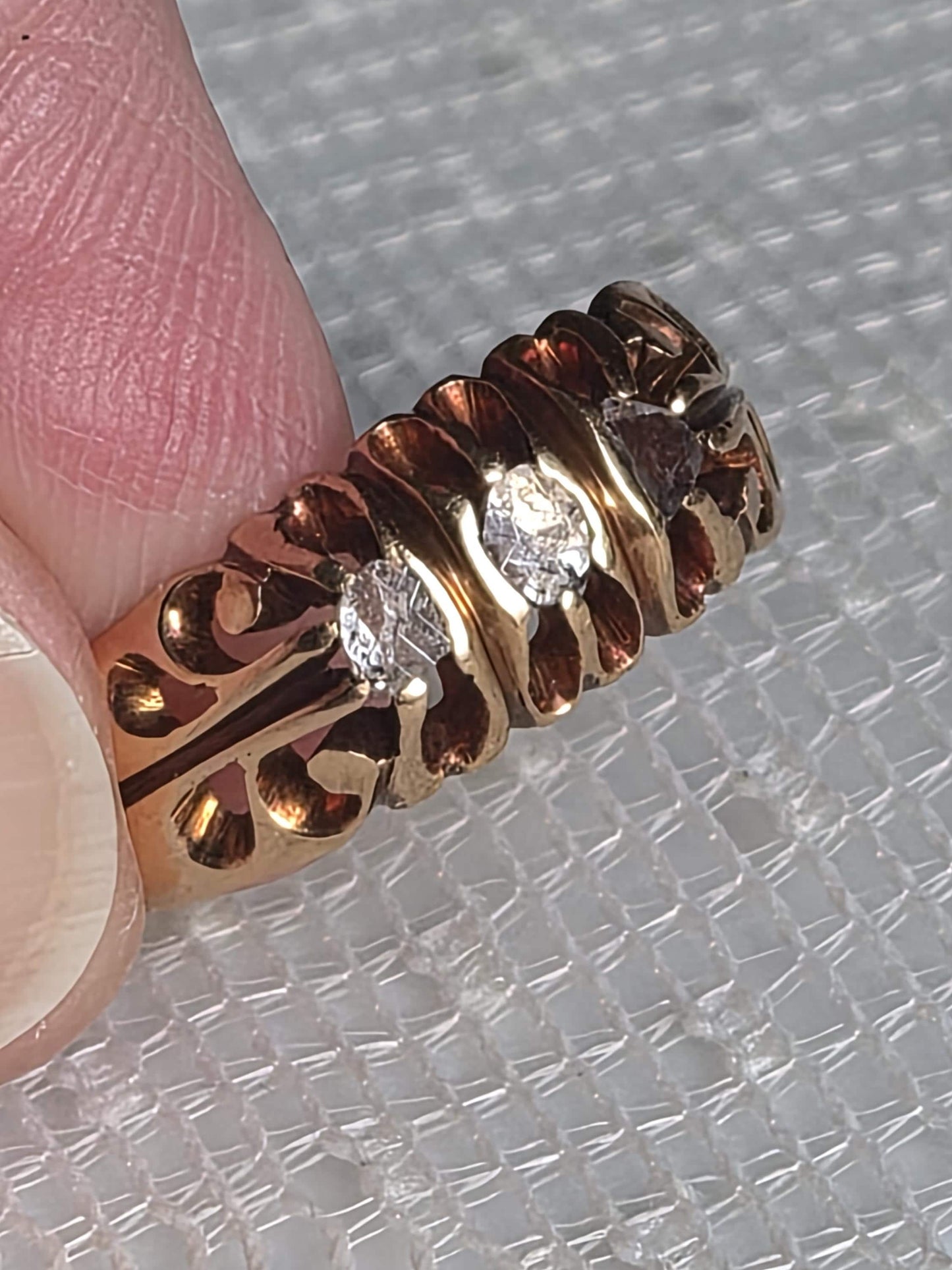 Antique Edwardian Raw Cut Diamond Ring *In-person pickup only*