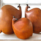 Retro Teak Wood Guinea Fowl Family