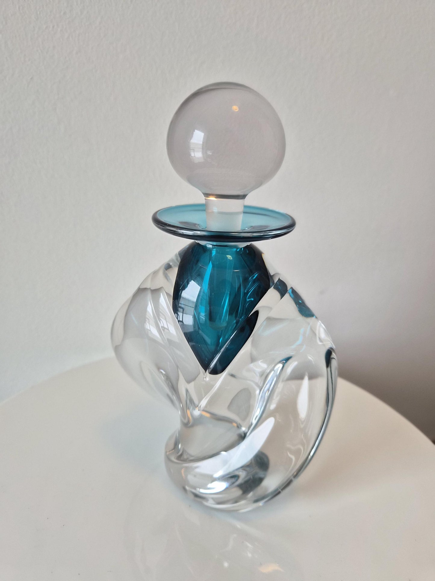 Perfume Art Glass Decanter Bottle -  Signed M. Trimpol