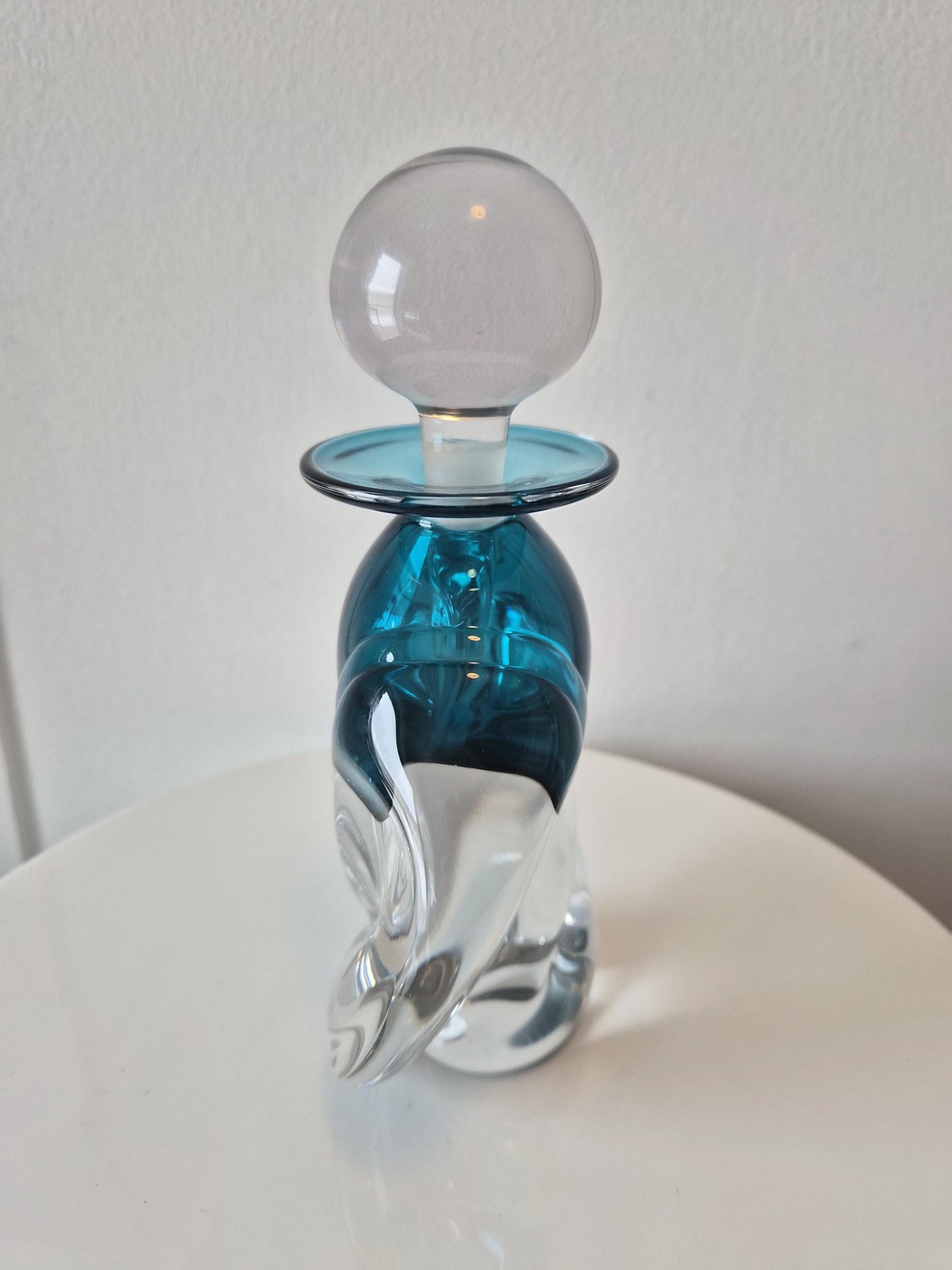 Perfume Art Glass Decanter Bottle -  Signed M. Trimpol