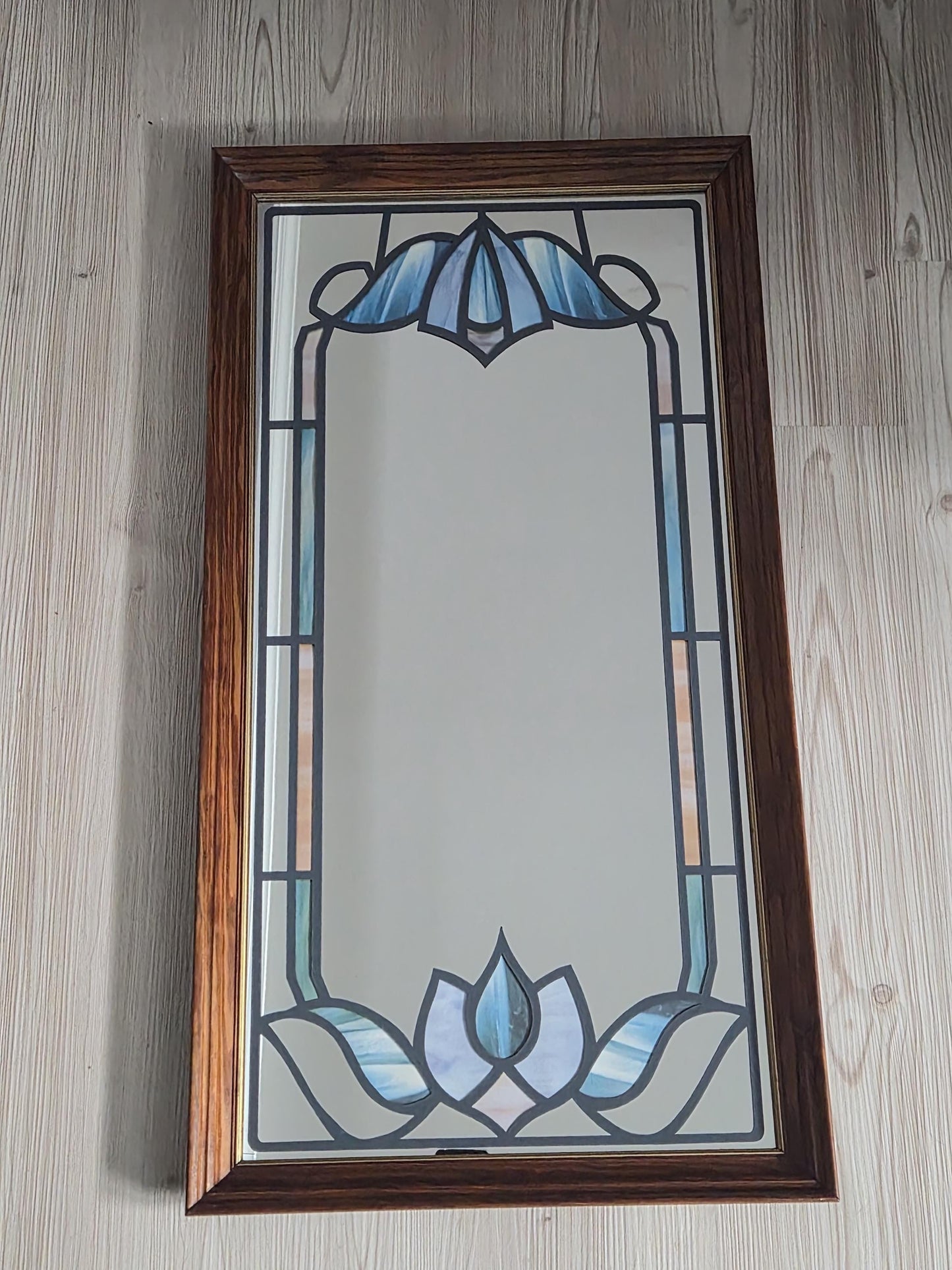 Retro Stained Painted Mirror