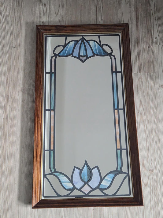 Retro Stained Painted Mirror