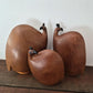 Retro Teak Wood Guinea Fowl Family