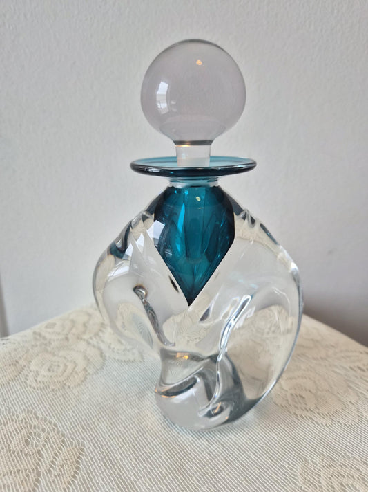 Perfume Art Glass Decanter Bottle -  Signed M. Trimpol