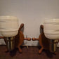 Vintage Art Deco Ship Wheel Light Sconces