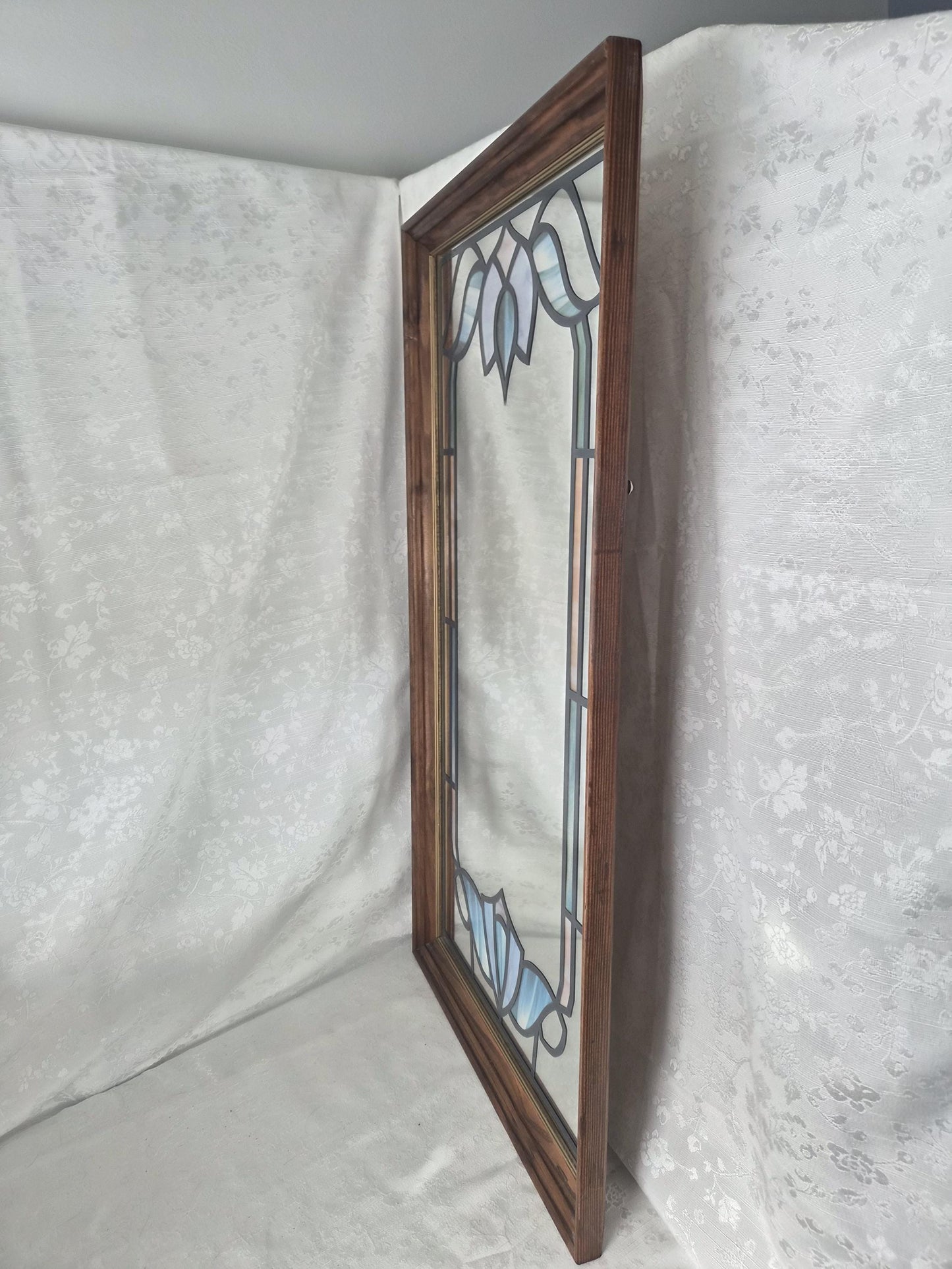 Retro Stained Painted Mirror