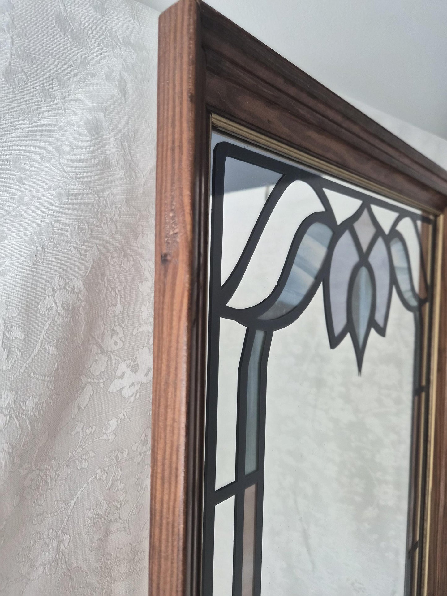 Retro Stained Painted Mirror