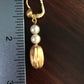 Estate 18K Yellow Gold Oval Drop and Pearl Leverback Earrings *Local Pickup Only*