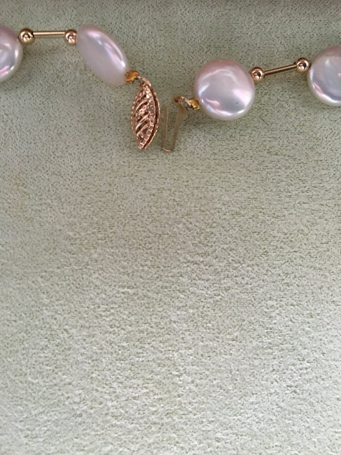 Estate 14K Coin Pearl Necklace