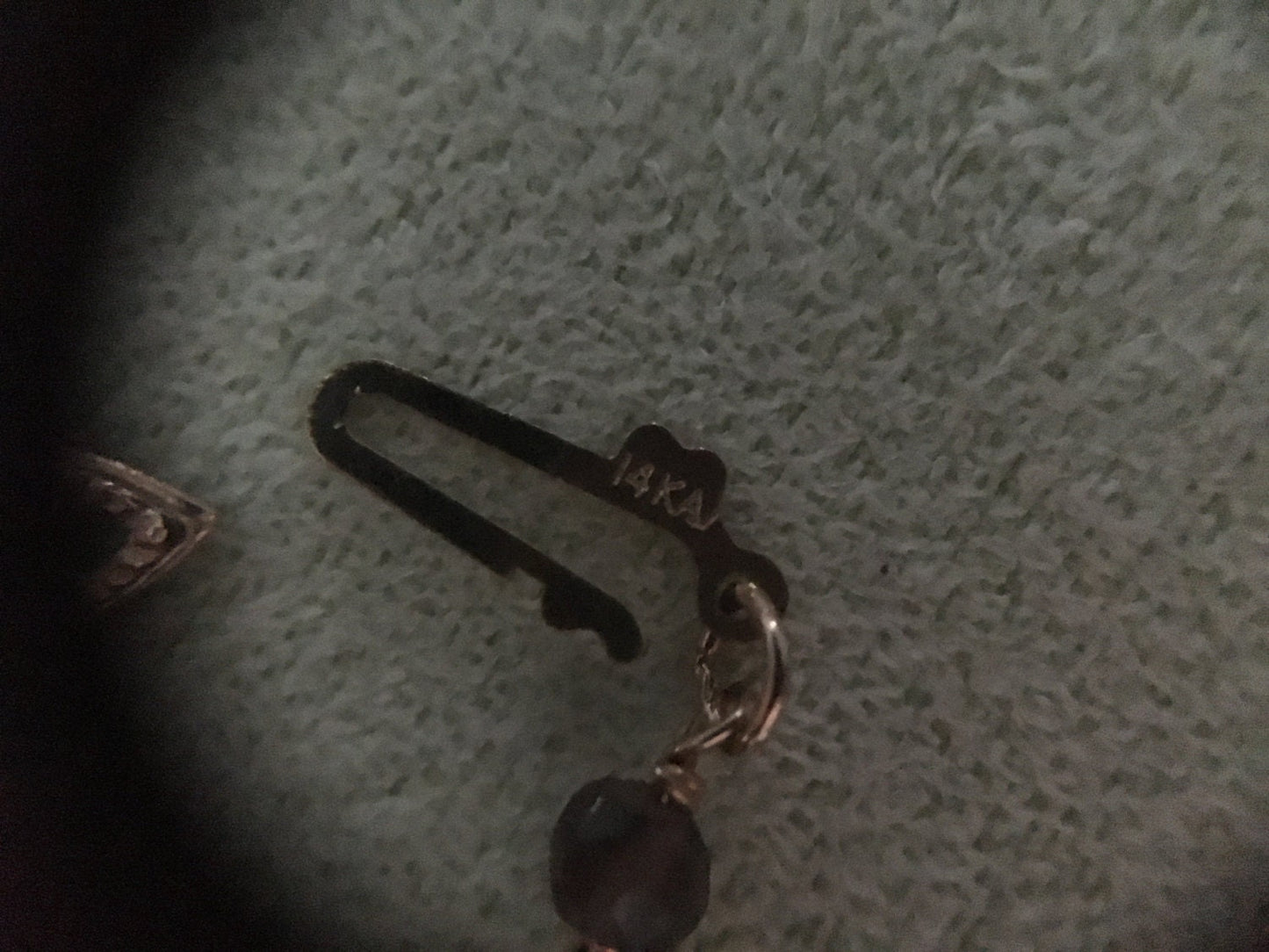 Faceted Smoky Quartz Station Necklace w/Teardrop 14K Links and Clasp