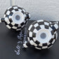 Courtly Check Salt and Pepper Shakers Mackenzie-Childs