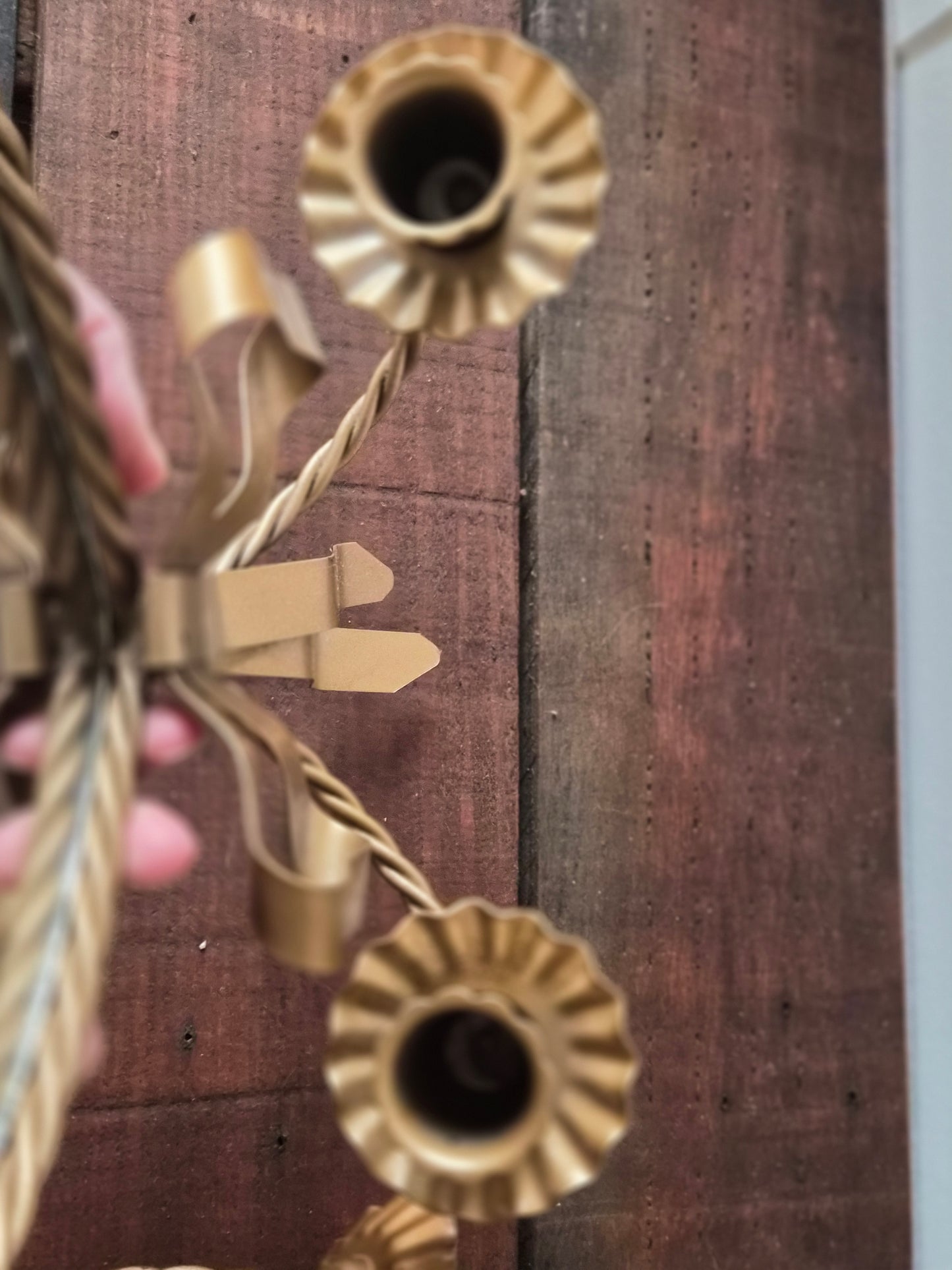 *Sold* Heart Wall Mirror Candle Sconces