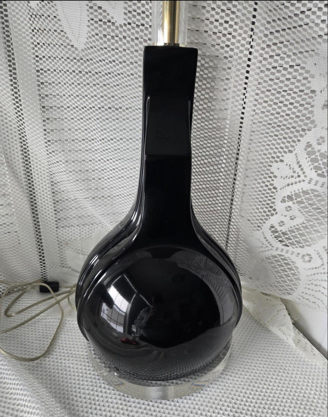 Art Deco Acrylic Trapazoid Lamp