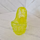 Fenton Yellow Uranium Glass Shoe