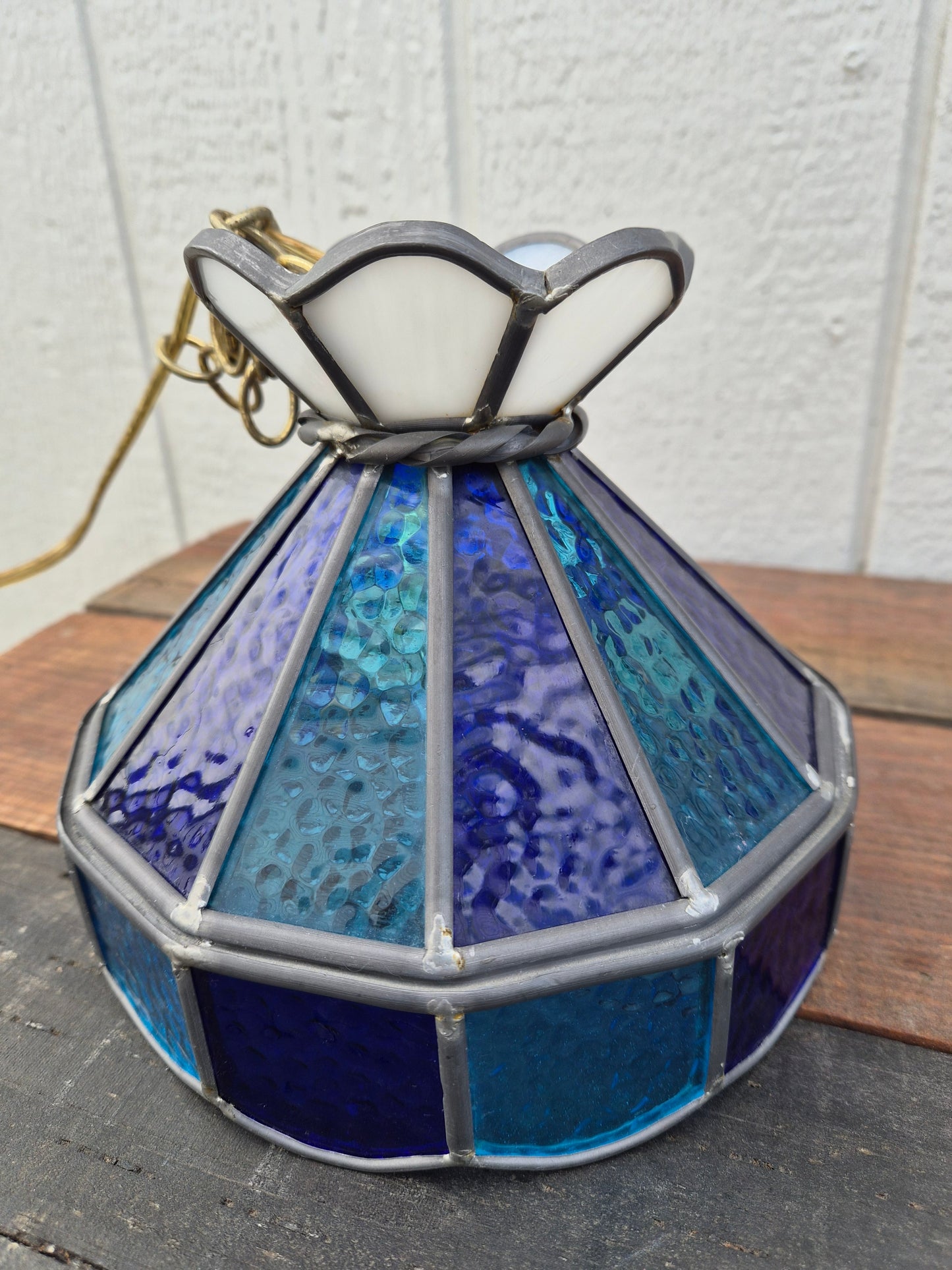 Swag Stained Glass Ceiling Light
