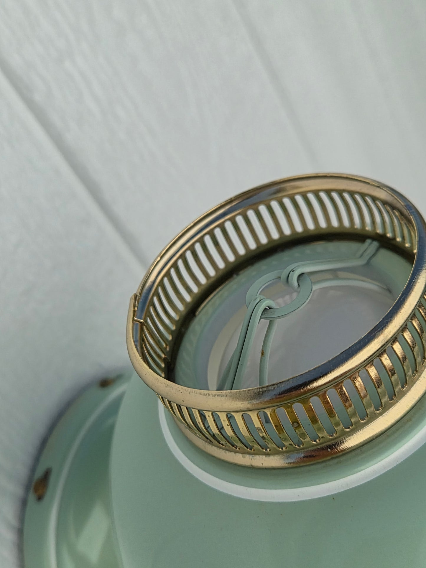 Toleware Mint Green Wall Sconce Light