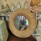 Wicker Round Mirror Hand-woven