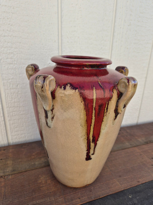 Glazed Pottery Urn Vase