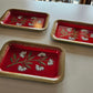 Daisy Mini Metal Coaster Trays (5)