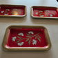 Daisy Mini Metal Coaster Trays (5)