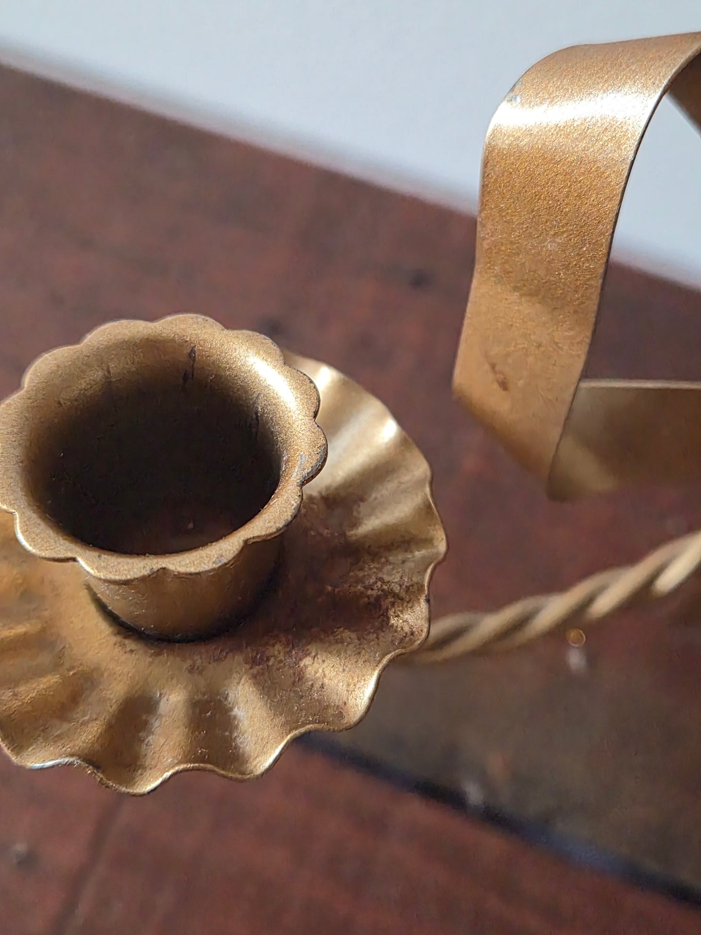 *Sold* Heart Wall Mirror Candle Sconces