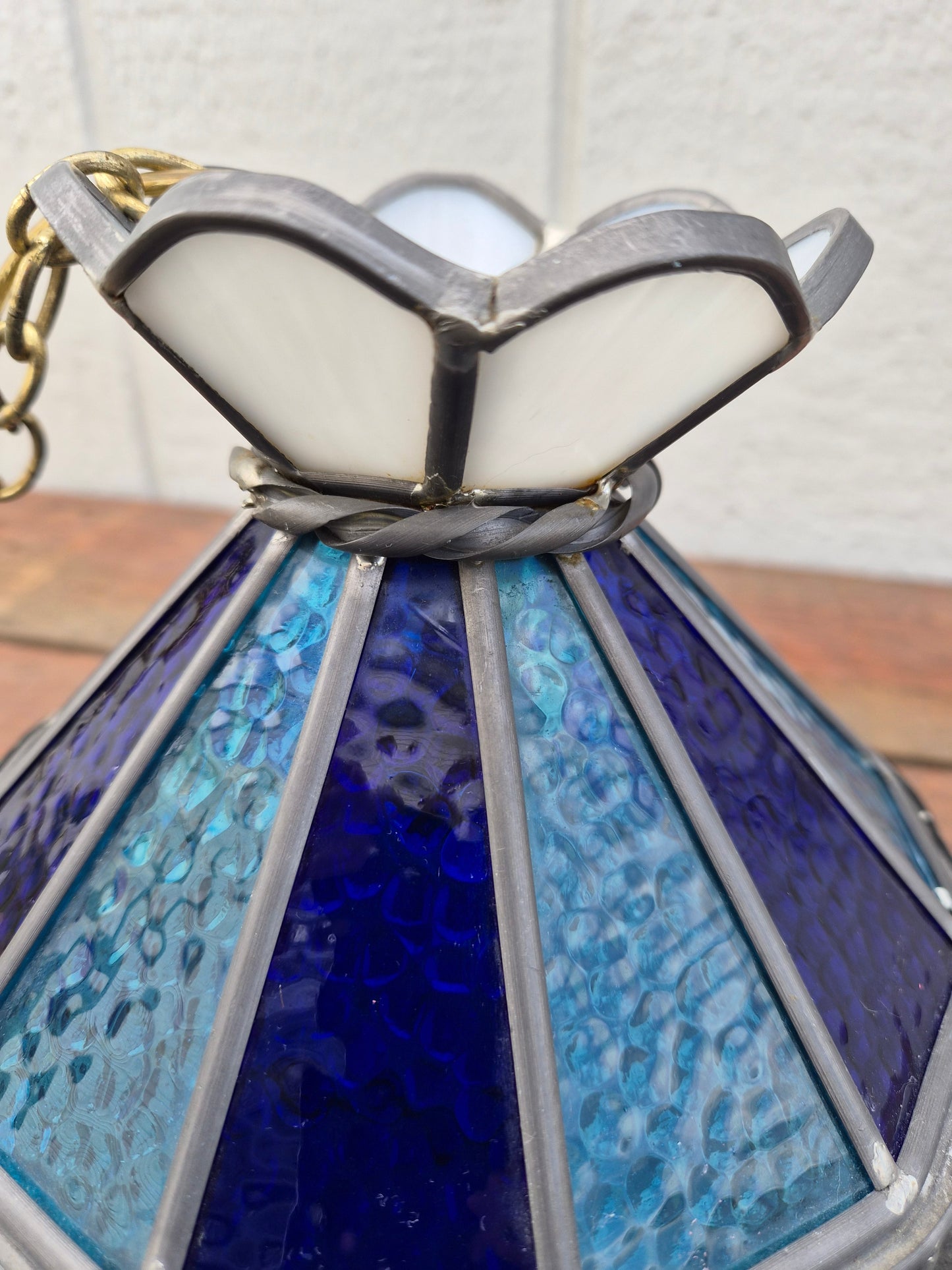 Swag Stained Glass Ceiling Light
