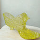 Uranium Fenton Glass Shoe