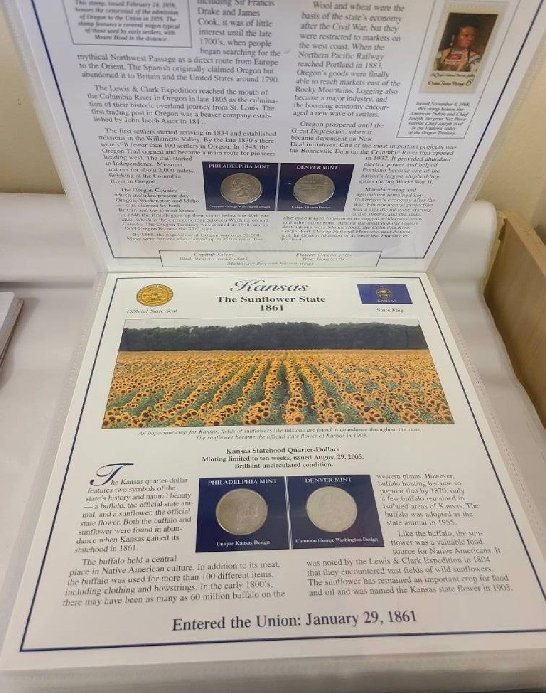 Edwin R. Sherwood Postal Statehood Quarters Collection