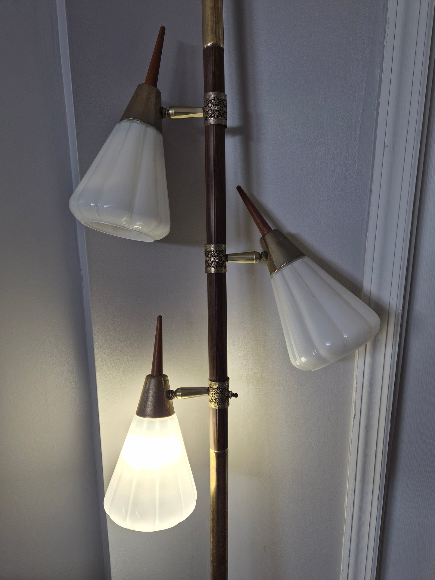 Mid Century 3-Light Pole Lamp