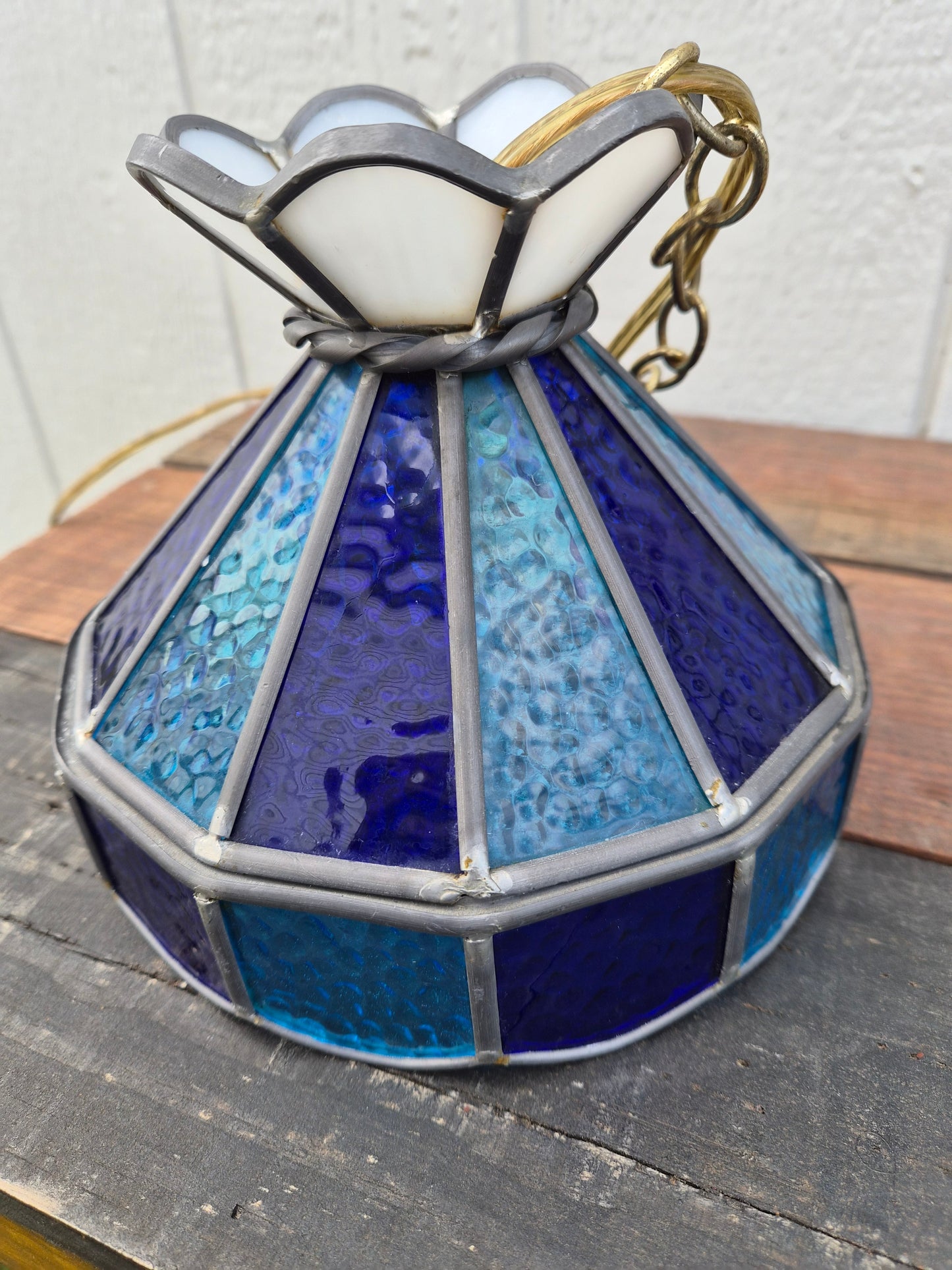 Swag Stained Glass Ceiling Light