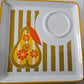 Mid Century Retro Sandwich Snack Plates