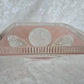Pink Art Deco Glass Ceiling Shade