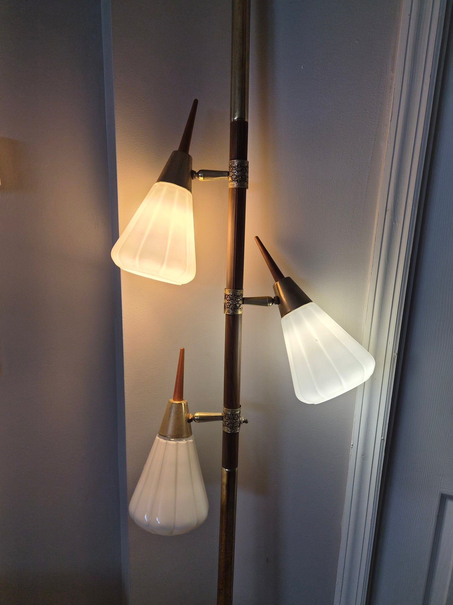 Mid Century 3-Light Pole Lamp