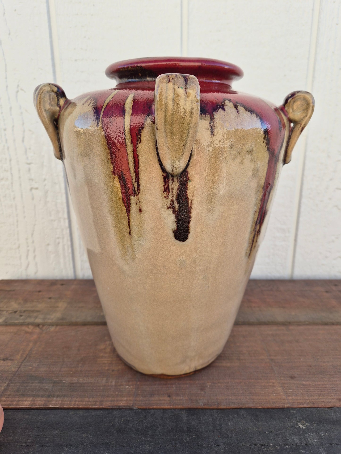Glazed Pottery Urn Vase