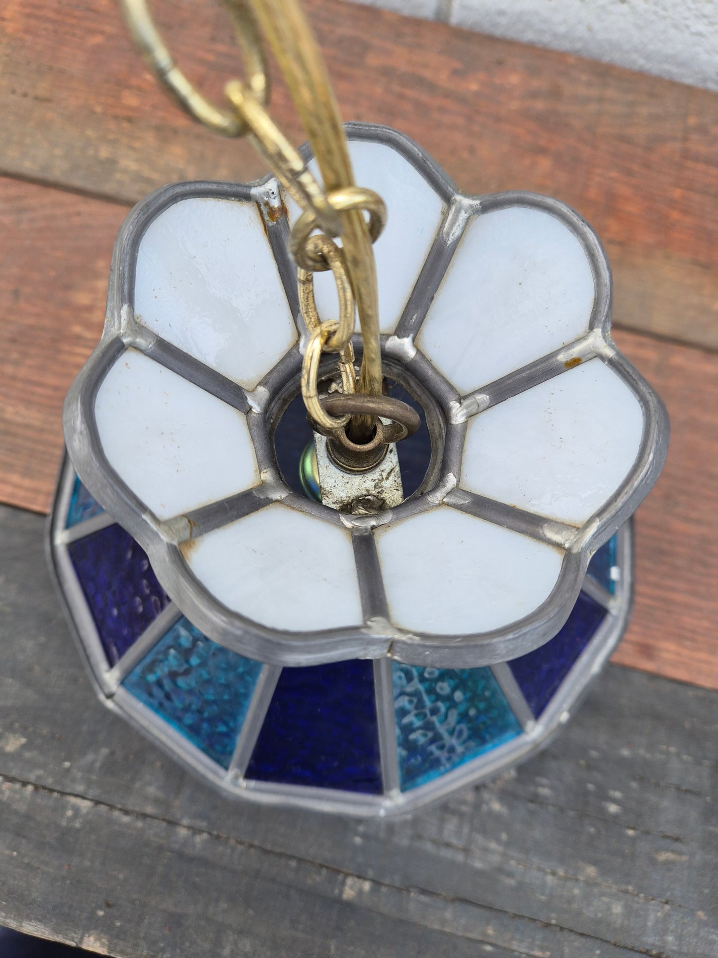 Swag Stained Glass Ceiling Light