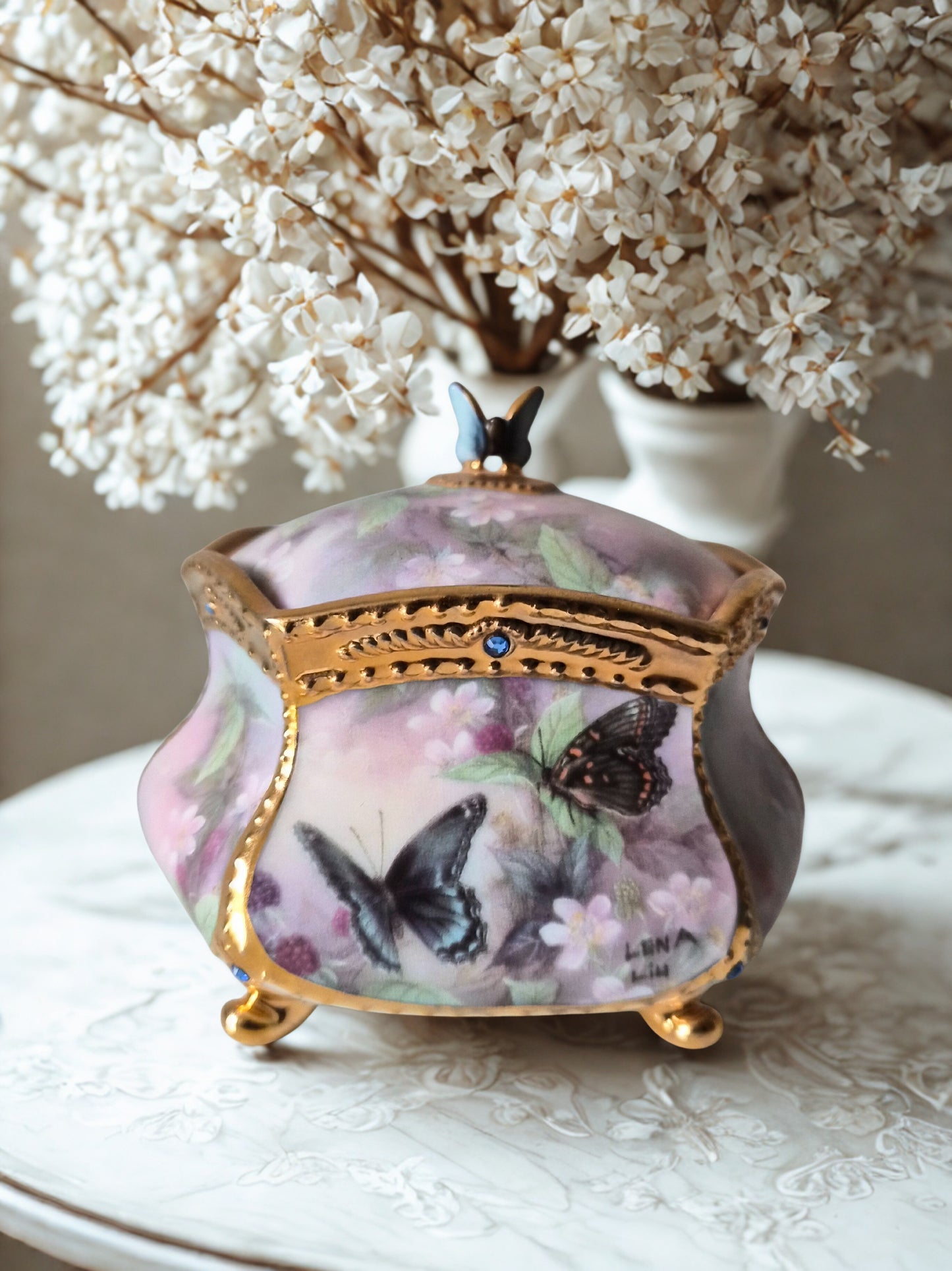 Musical Porcelain Trinket Box - Lena Liu