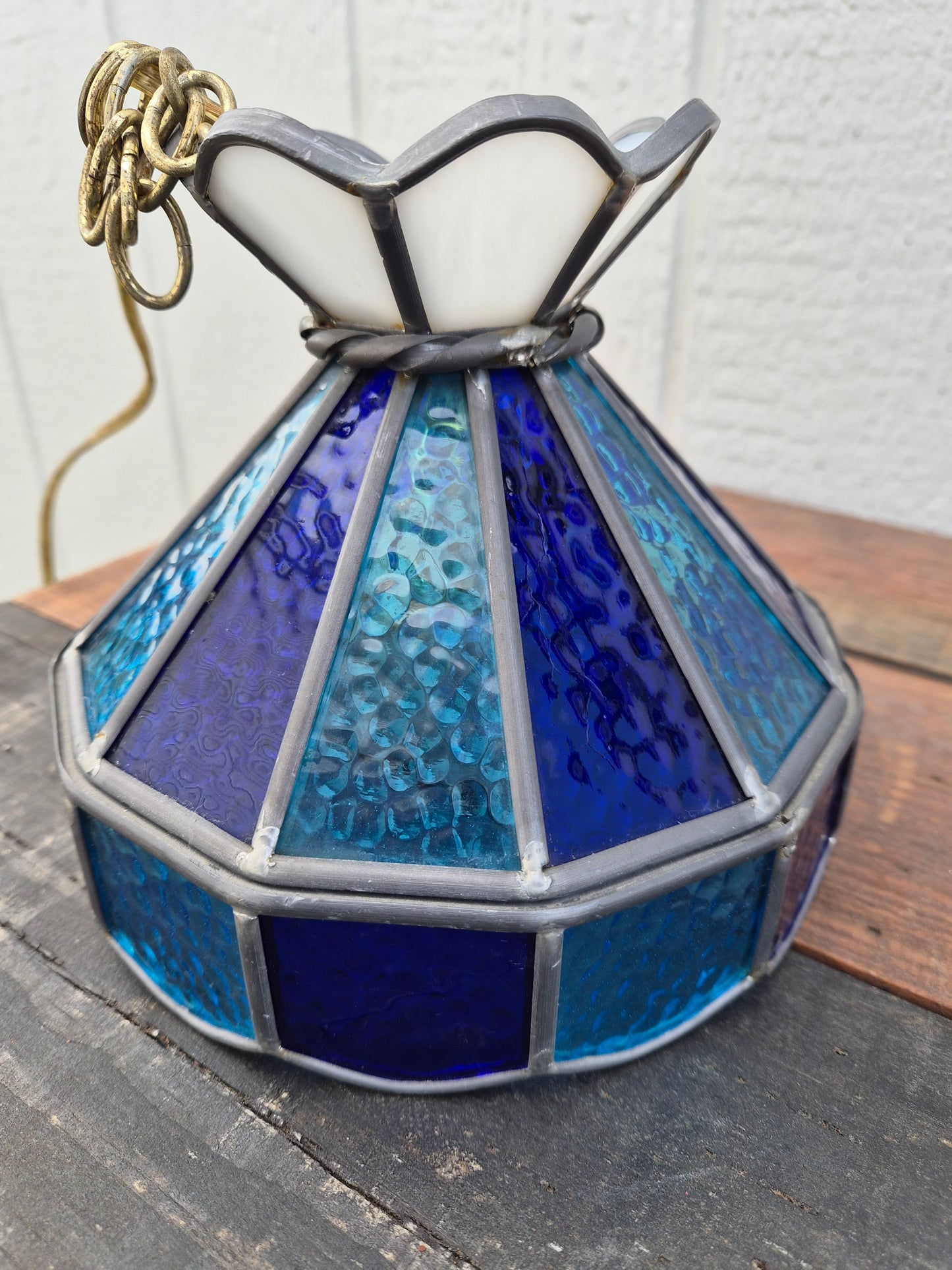 Swag Stained Glass Ceiling Light