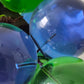 Retro Lucite Blue Green Grape Cluster