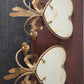 *Sold* Heart Wall Mirror Candle Sconces