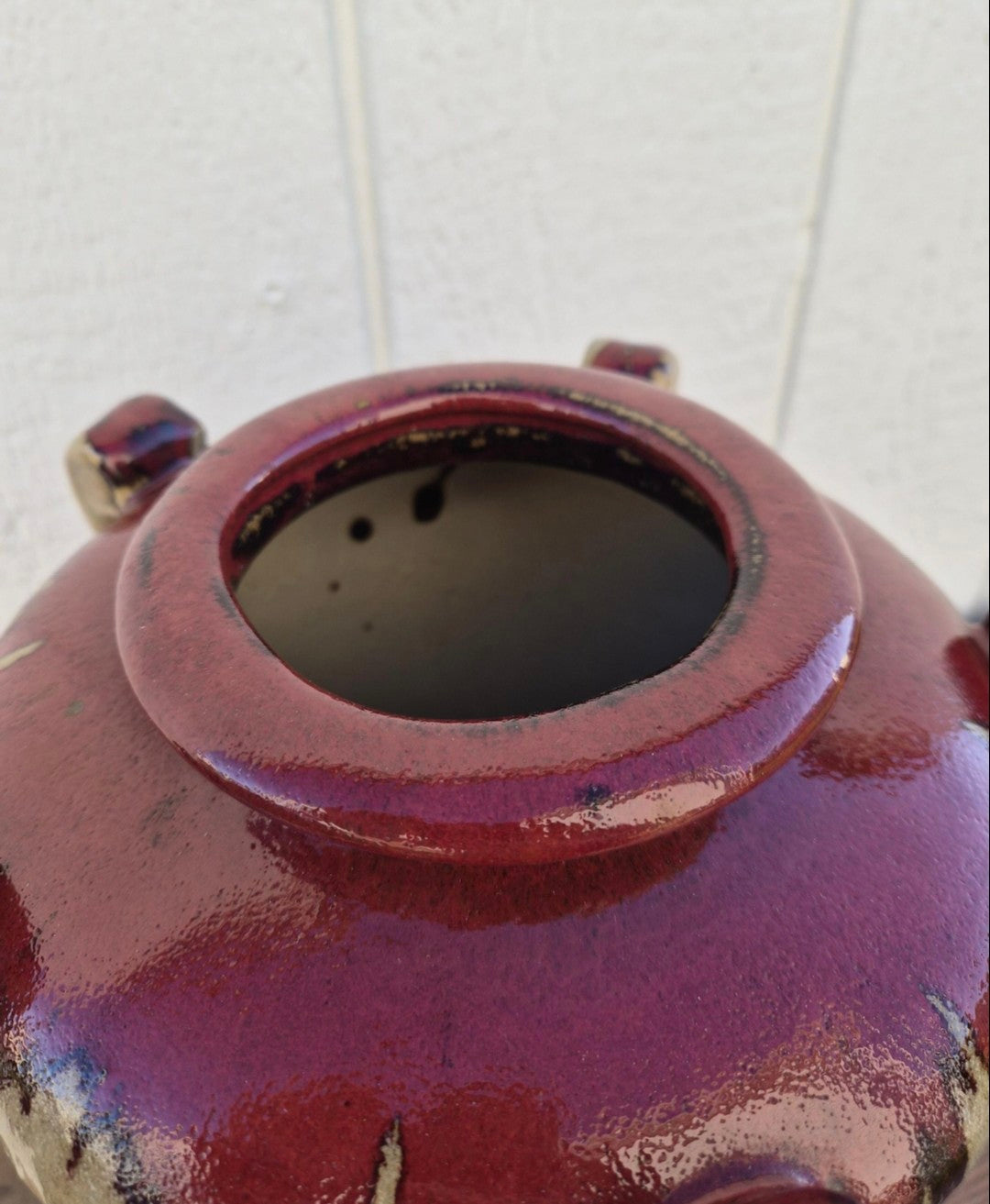 Glazed Pottery Urn Vase