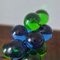 Retro Lucite Blue Green Grape Cluster