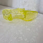 Fenton Yellow Uranium Glass Shoe