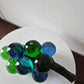 Retro Lucite Blue Green Grape Cluster