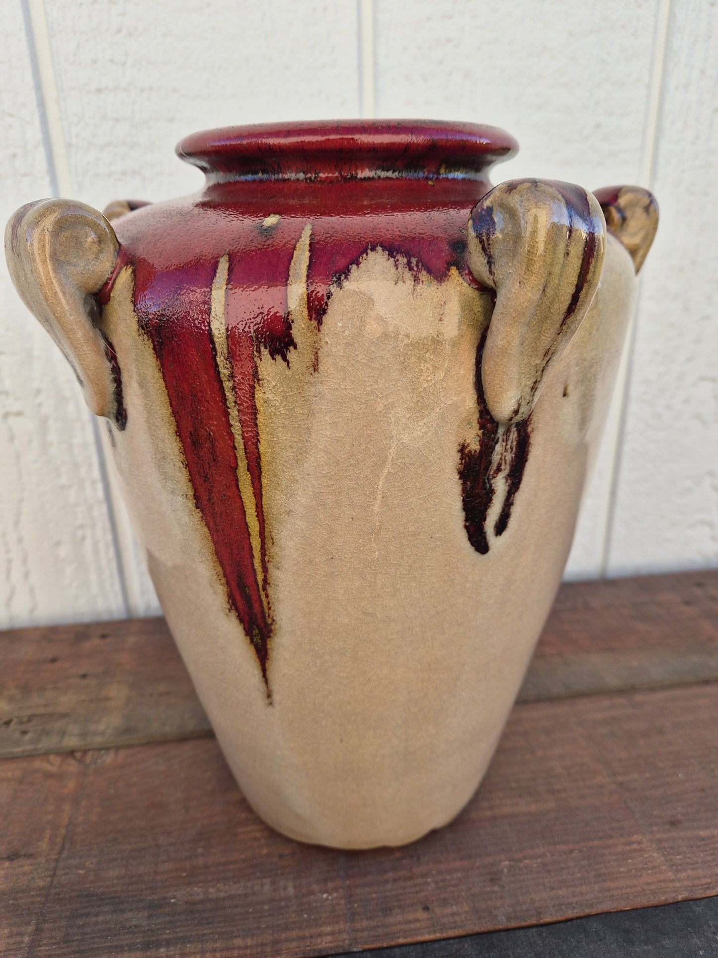 Glazed Pottery Urn Vase
