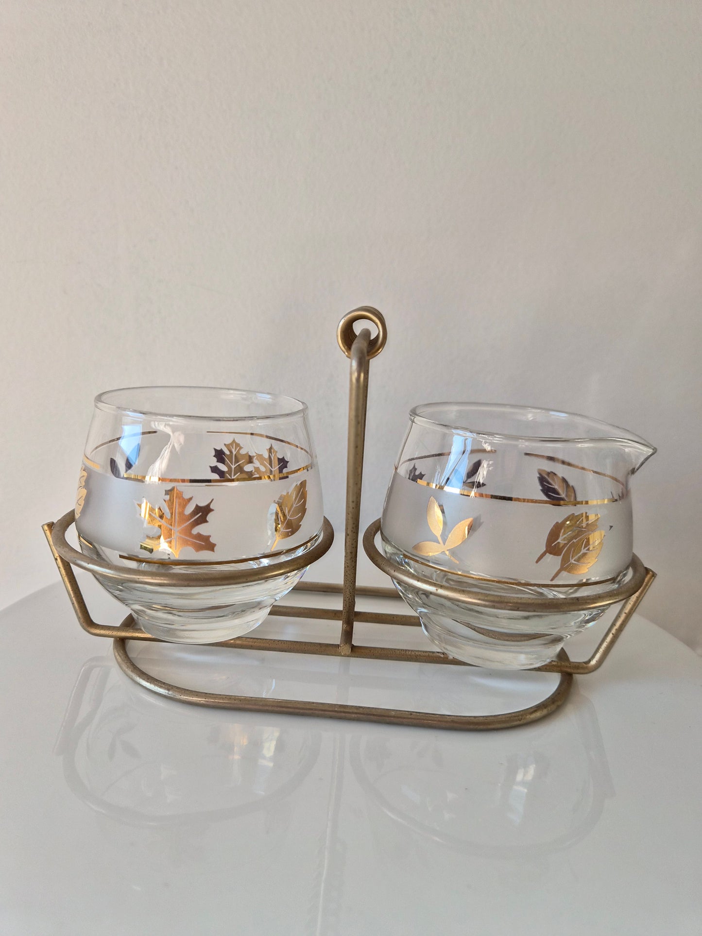 MCM Leaf Sugar and Creamer Set