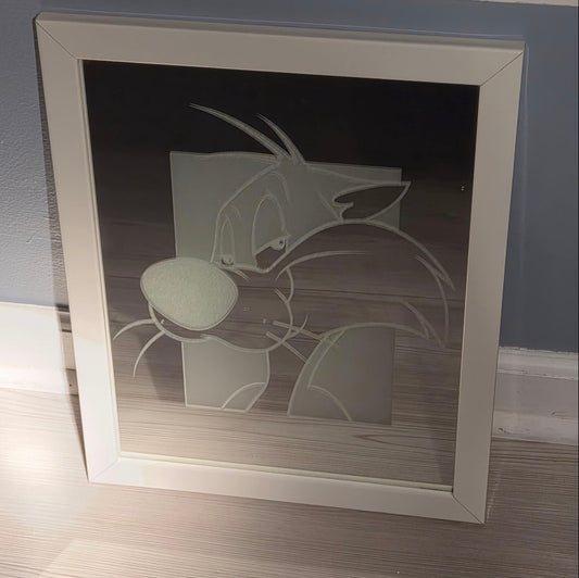 Looney Tunes Sylvester The Cat Glow Mirror