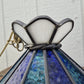 Blue Stained Glass Swag Light