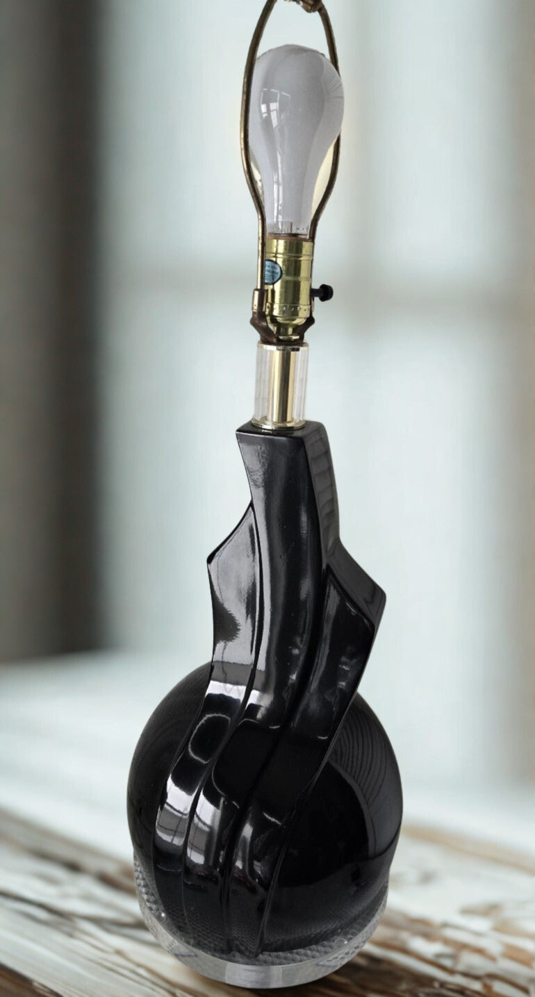 Art Deco Acrylic Trapazoid Lamp