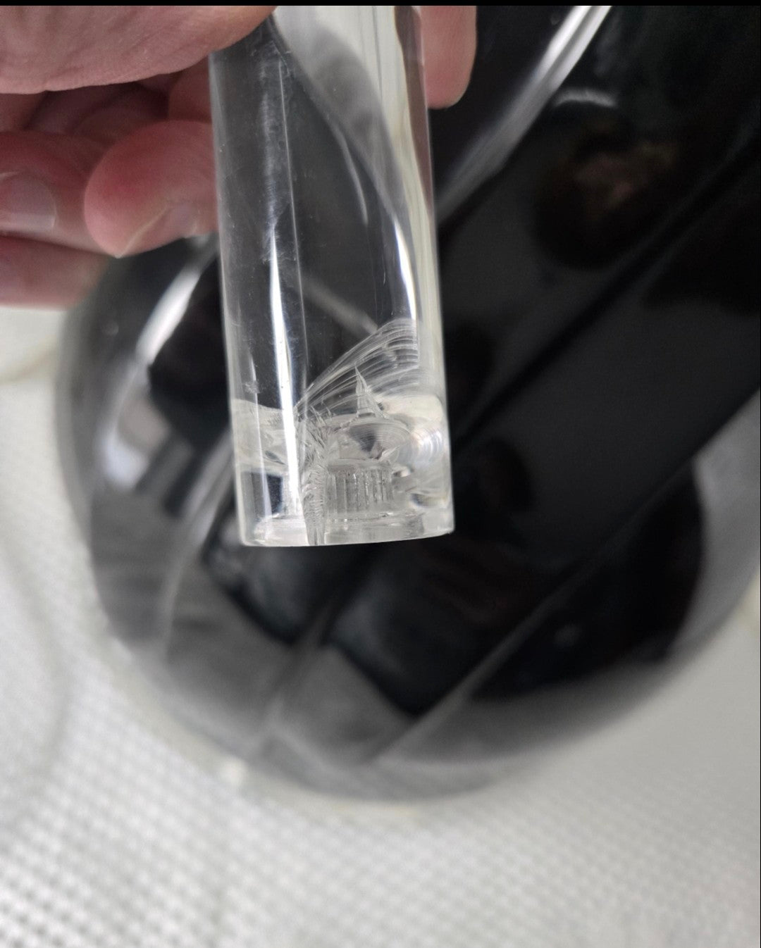 Art Deco Acrylic Trapazoid Lamp